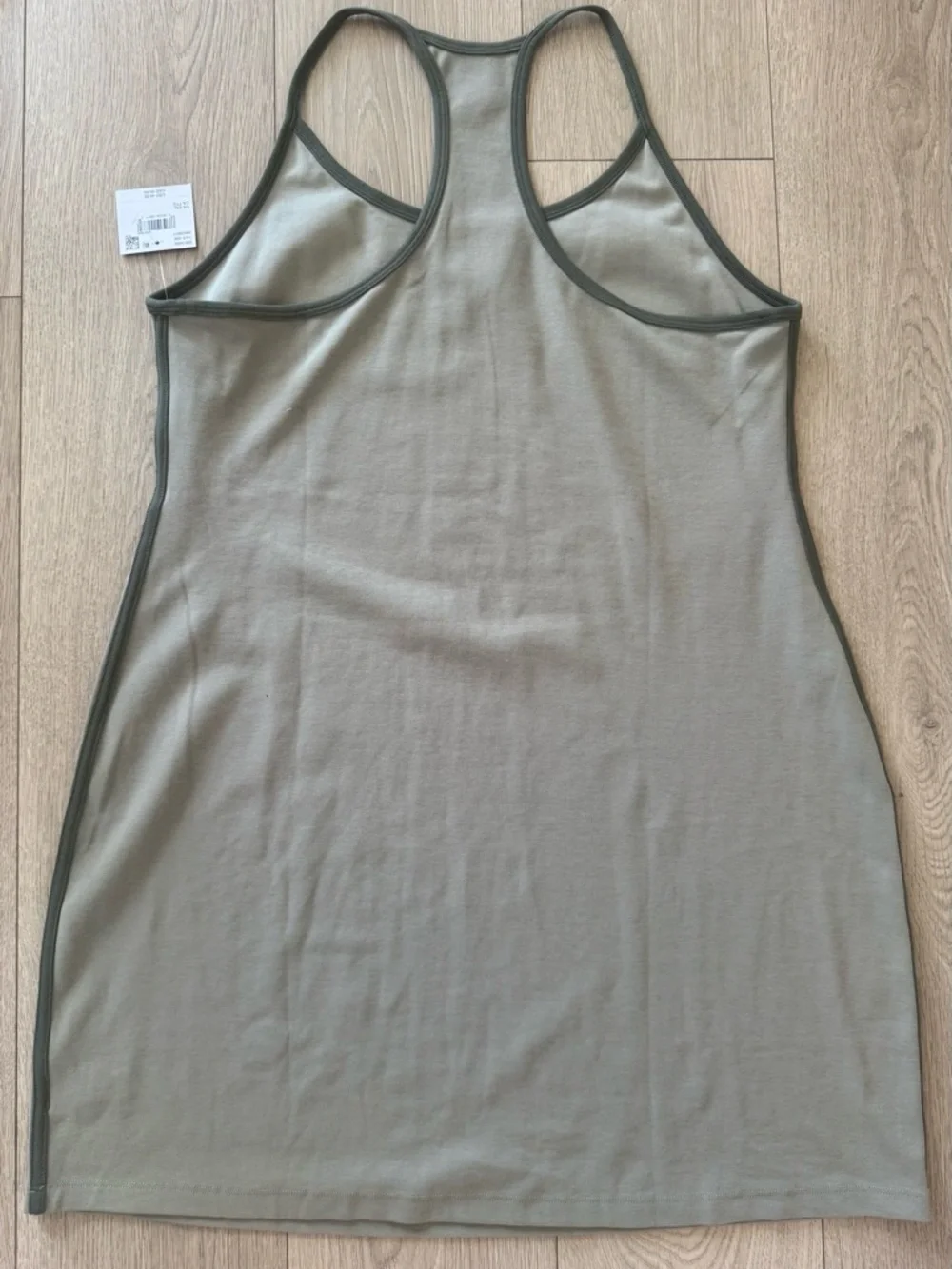 Green Racerback Tank Dress - Picture 3 of 8